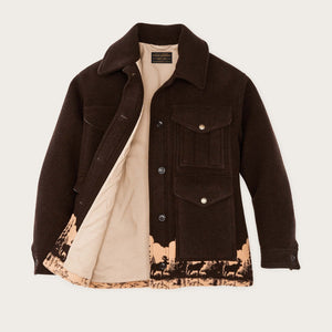 Women's jacquard wool cruiser jacket von Filson | Brown khaki m (Brown)