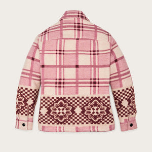 Women's blanket wool overshirt di Filson | Flower blanket (Pink)