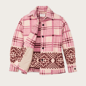 Women's blanket wool overshirt di Filson | Flower blanket (Pink)