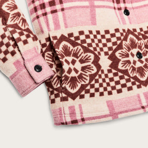 Women's blanket wool overshirt di Filson | Flower blanket (Pink)