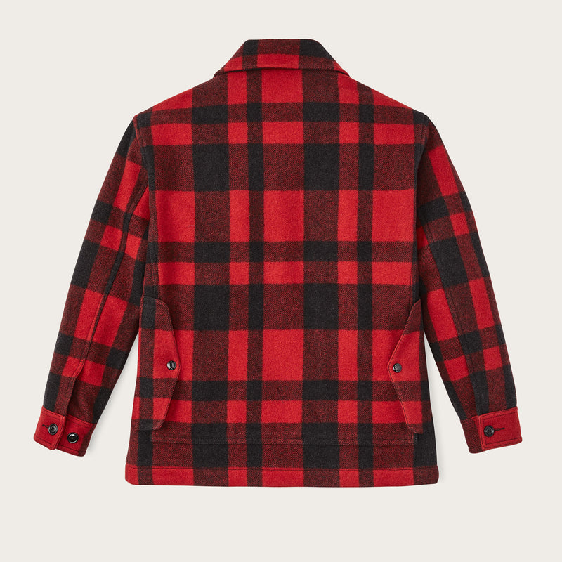 Women's mackinaw wool cruiser jacket by Filson | Redblack plaid (Red)