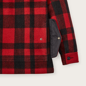 Women's mackinaw wool cruiser jacket by Filson | Redblack plaid (Red)