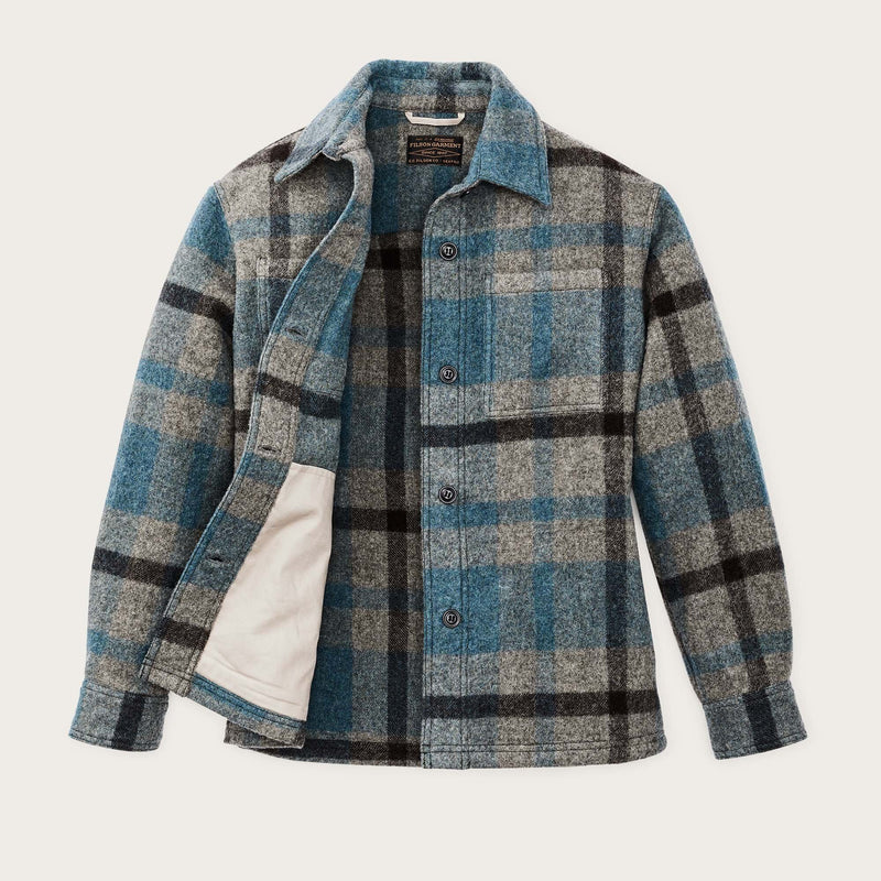 Women's wool overshirt di Filson | Ballard plaid (Blue)