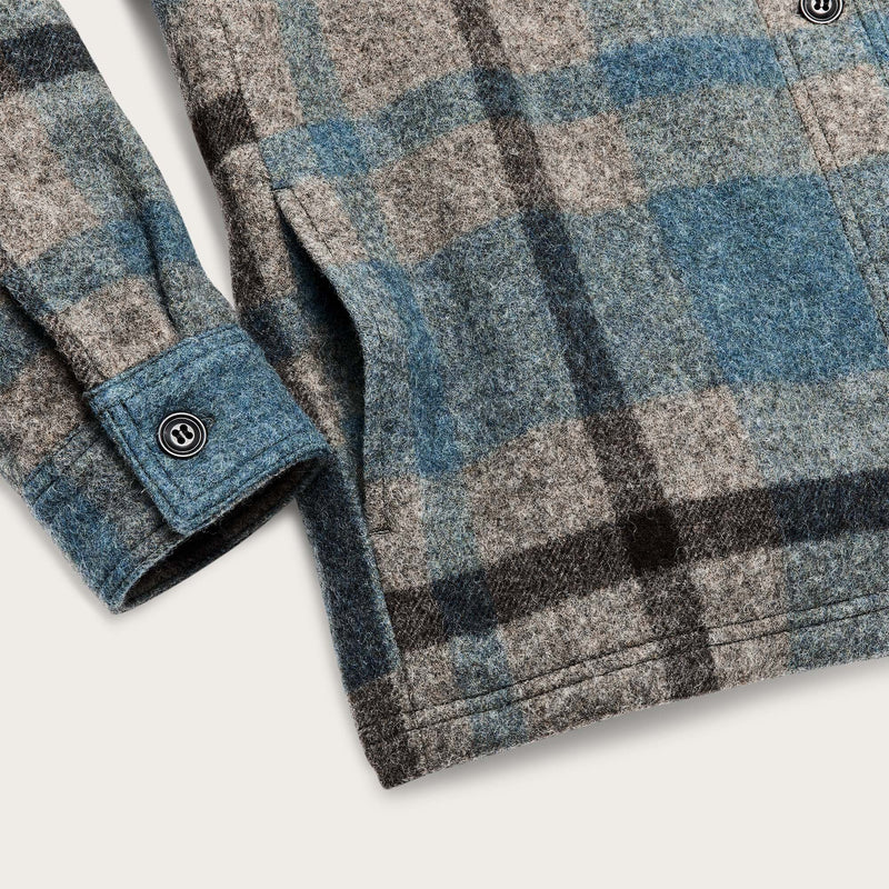 Women's wool overshirt di Filson | Ballard plaid (Blue)