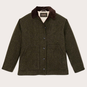 Women's mackinaw wool barn coat by Filson | Forest green (Green)