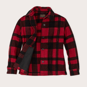 Women's wool overshirt von Filson | Redblack plaid (Red)