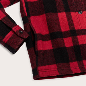 Women's wool overshirt von Filson | Redblack plaid (Red)