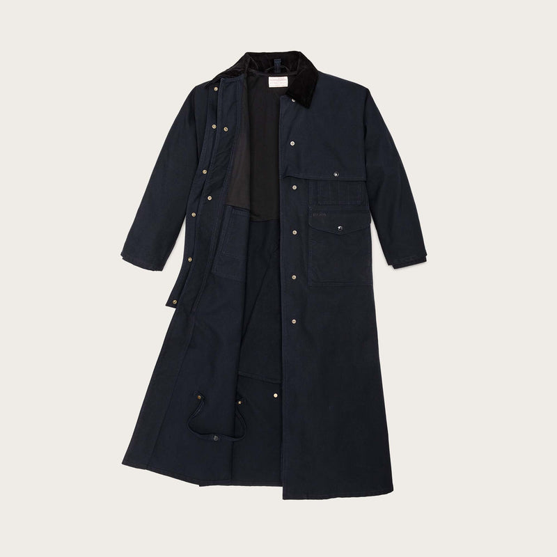 Women's dry tin duster coat by Filson | Navy (Blue)