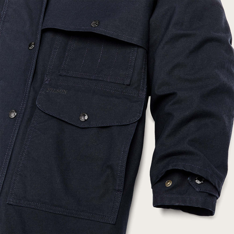 Women's dry tin duster coat by Filson | Navy (Blue)