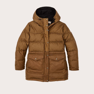 Women's waxed down parka by Filson | Dark tandark t (Brown)