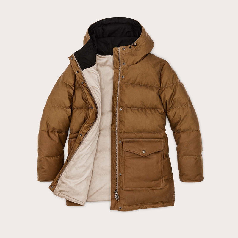 Women's waxed down parka by Filson | Dark tandark t (Brown)