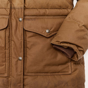 Women's waxed down parka by Filson | Dark tandark t (Brown)