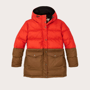 Women's waxed down parka by Filson | Campfiredark t (Orange)