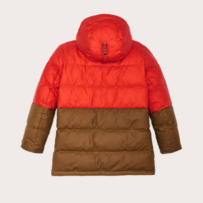 Women's waxed down parka by Filson | Campfiredark t (Orange)