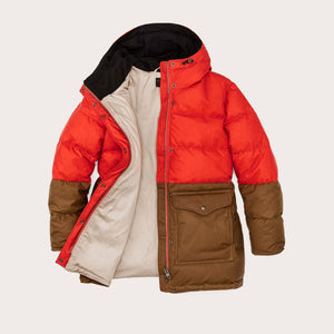 Women's waxed down parka by Filson | Campfiredark t (Orange)