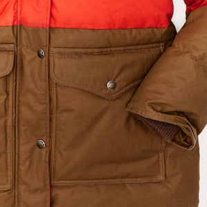 Women's waxed down parka by Filson | Campfiredark t (Orange)