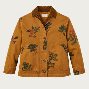 Women's canvas barn coat von Filson | Botanical flower (Yellow)