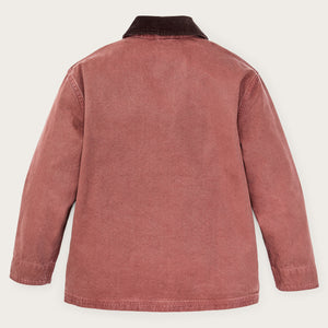 Women's canvas barn coat by Filson | Mahogany (Pink)