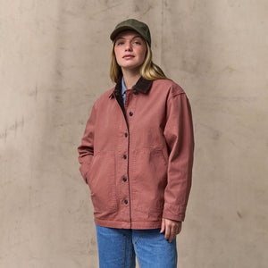 Women's canvas barn coat by Filson | Mahogany (Pink)