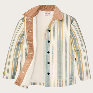 Women's canvas barn coat par Filson | Natural / yellow (Beige)