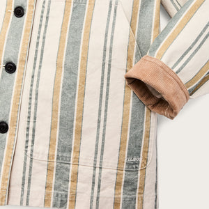 Women's canvas barn coat par Filson | Natural / yellow (Beige)