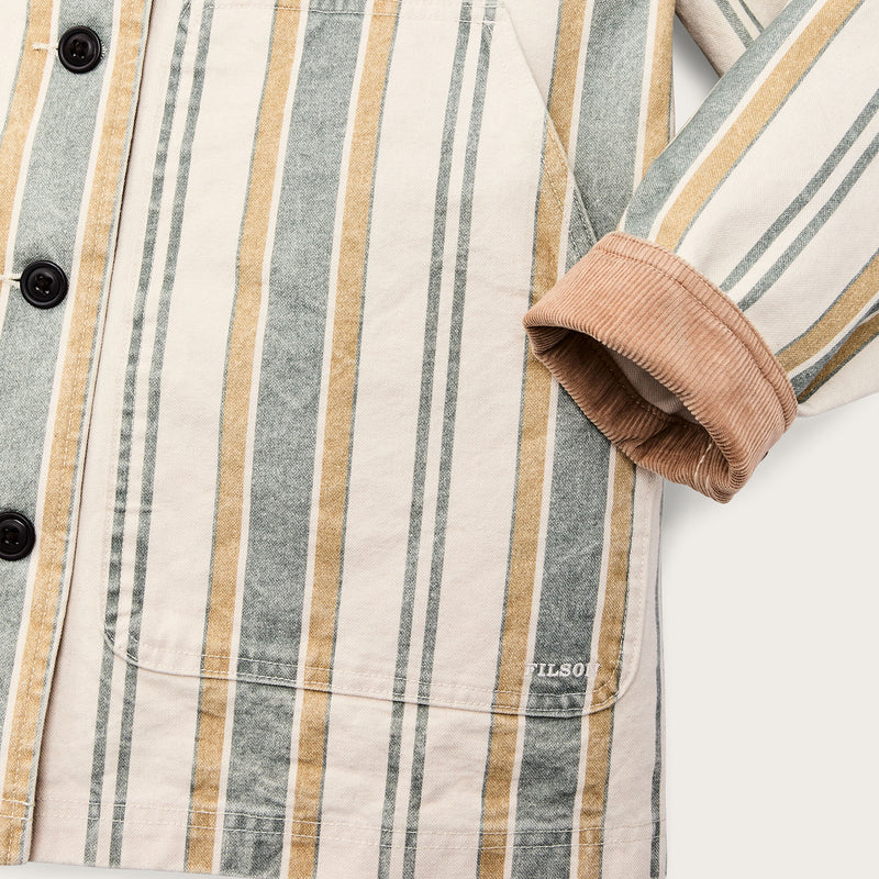 Women's canvas barn coat par Filson | Natural / yellow (Beige)