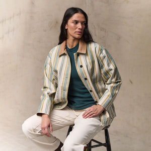 Women's canvas barn coat par Filson | Natural / yellow (Beige)