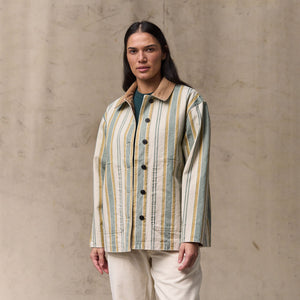 Women's canvas barn coat par Filson | Natural / yellow (Beige)