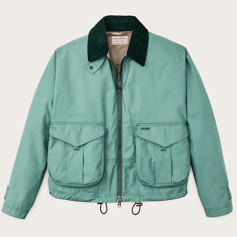 Women's aviator cloth short work jacket by Filson | Deep sea (Blue)