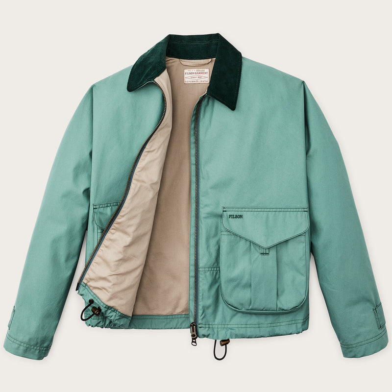 Women's aviator cloth short work jacket by Filson | Deep sea (Blue)
