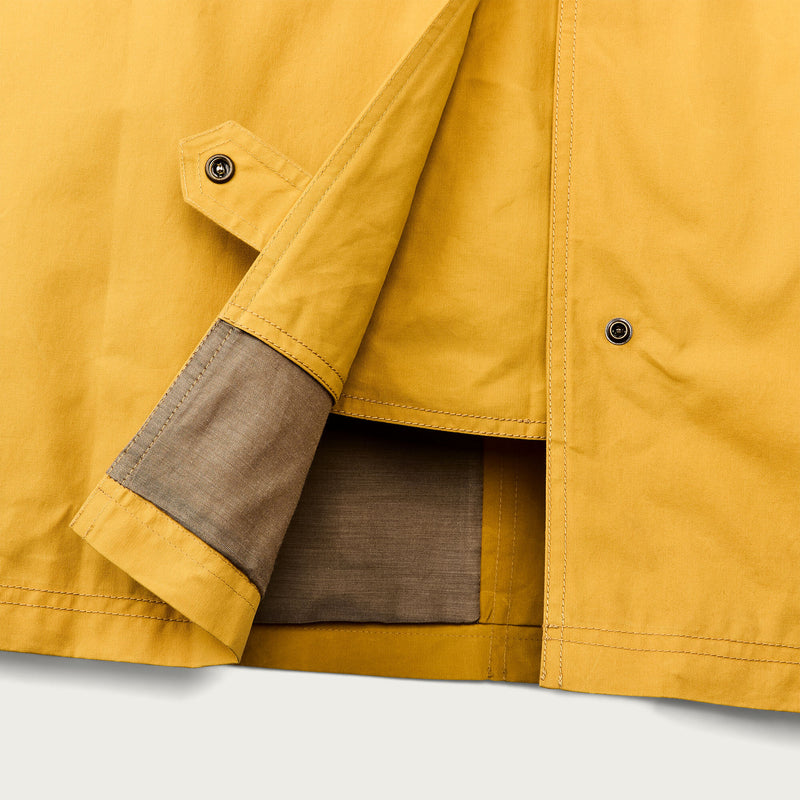 Women's dry waxed long cruiser di Filson | Yellow (Yellow)