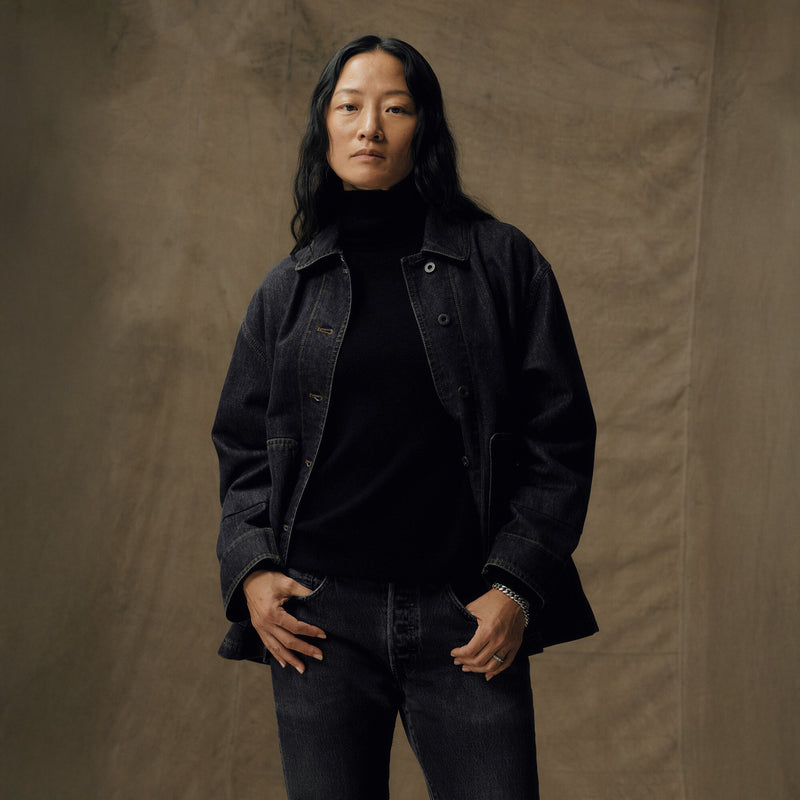 Denim barn jacket für damen von Filson | Rinse black (Gray)
