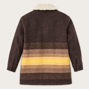 Kodiak shawl collar coat für damen von Filson | Brown / yellow strip (Brown)