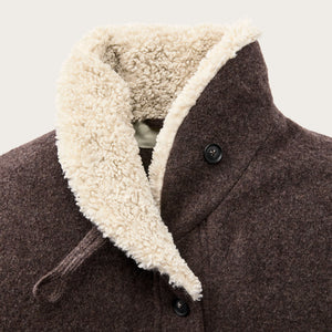 Kodiak shawl collar coat für damen von Filson | Brown / yellow strip (Brown)