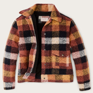 Women’s blanket wool jacket by Filson | Red / orange / black (Multicolor)