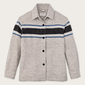 Surchemise femme en laine par Filson | Gray / black blanket (Gray)