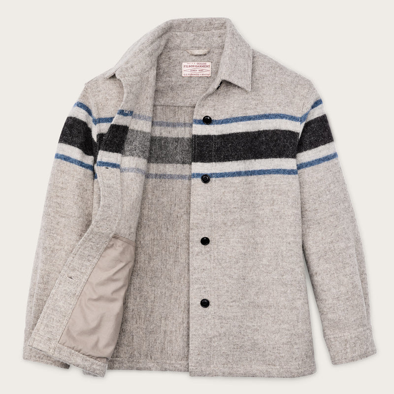 Surchemise femme en laine par Filson | Gray / black blanket (Gray)