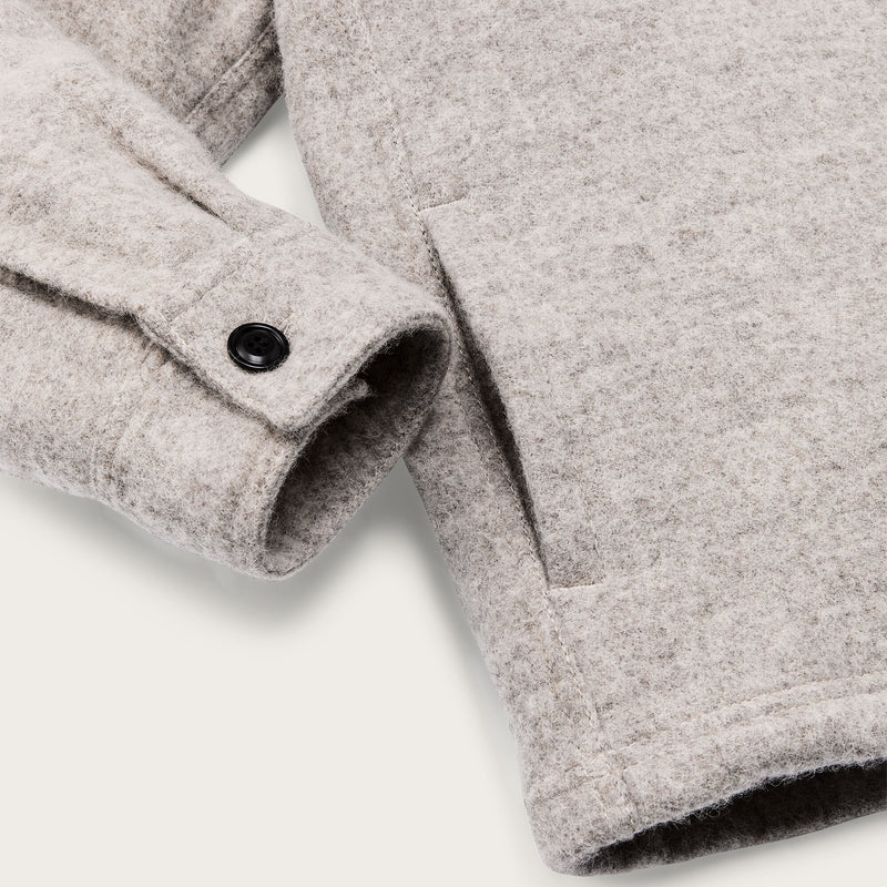 Surchemise femme en laine par Filson | Gray / black blanket (Gray)