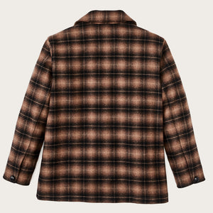 Blazer destrutturato in lana da donna di Filson | Bronze brown plaid (Brown)