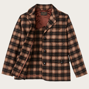 Blazer destrutturato in lana da donna di Filson | Bronze brown plaid (Brown)
