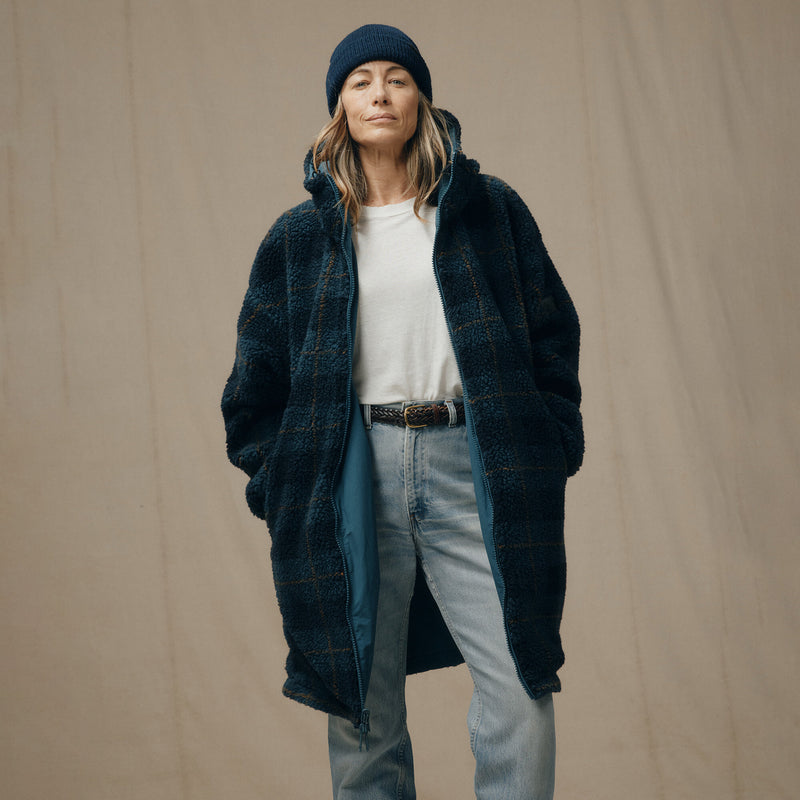 Reversible wooly fleece coat für damen von Filson | Dark teal (Blue)