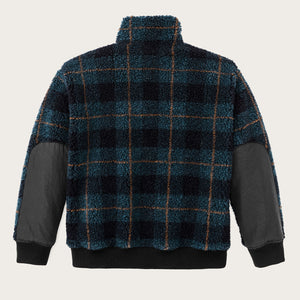 Pile fleece popover für damen von Filson | Blue / black plaid (Blue)
