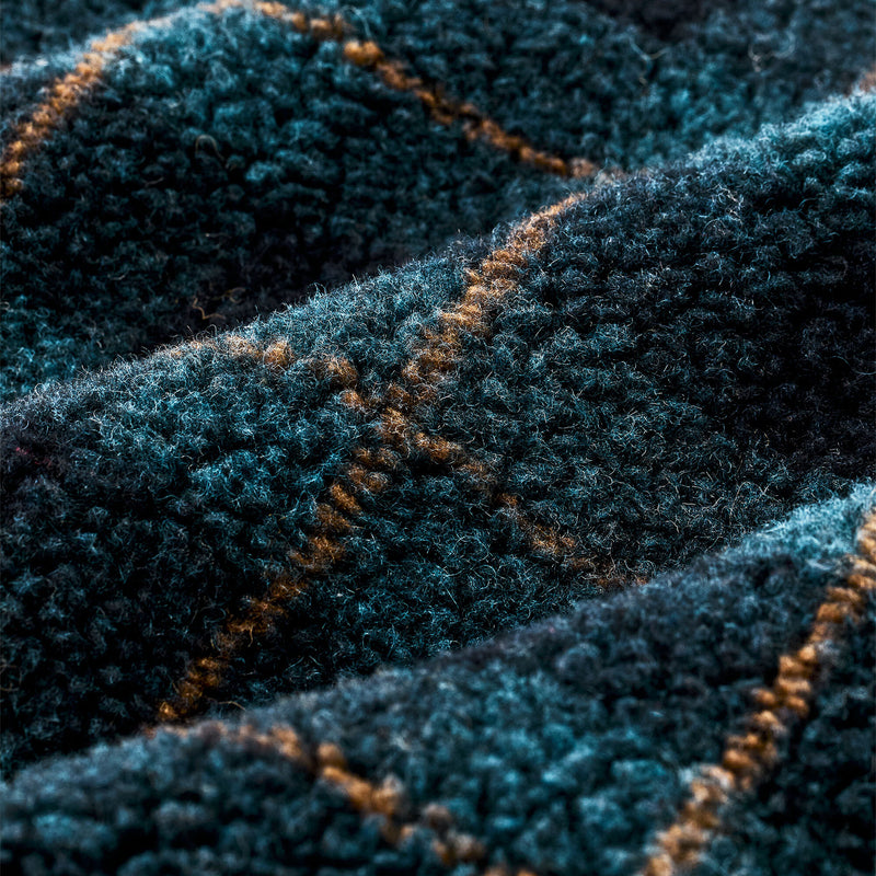 Pile fleece popover für damen von Filson | Blue / black plaid (Blue)