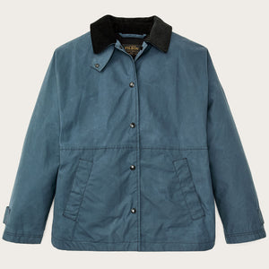 Women’s harbor front waxed jacket par Filson | Navy (Blue)