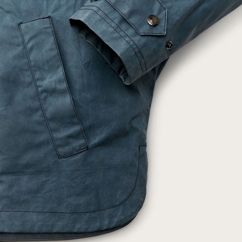 Women’s harbor front waxed jacket par Filson | Navy (Blue)