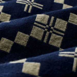 Women's colchuck short jacket par Filson | Navy / sage jacquard (Blue)