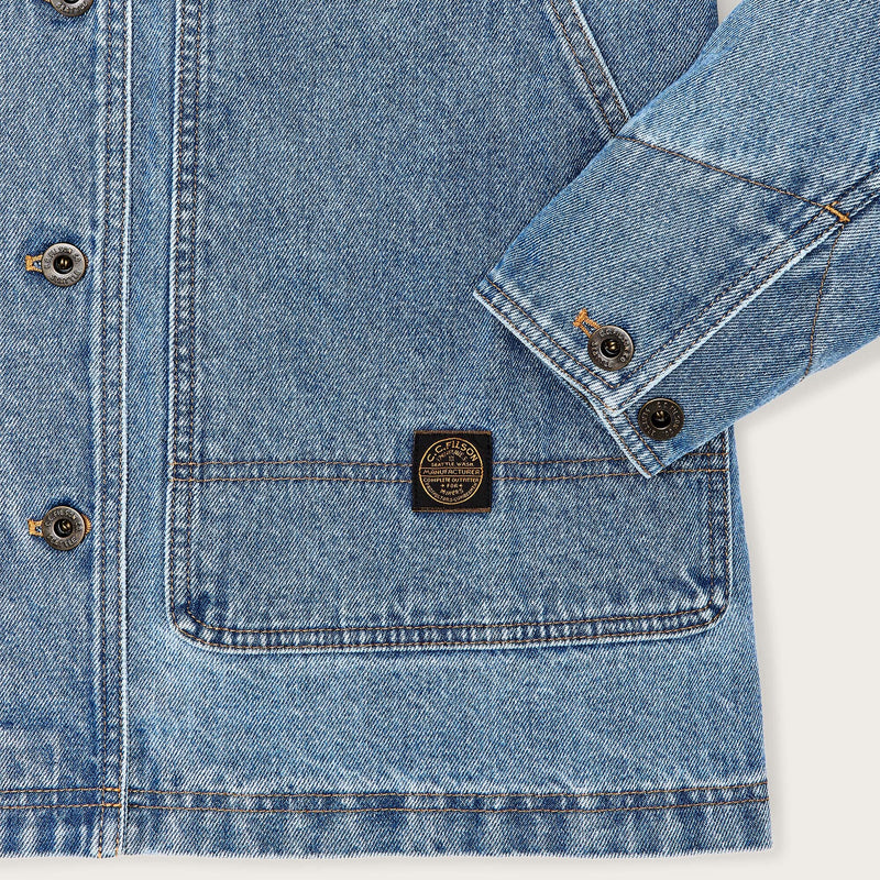 Women's 11-oz. denim barn coat par Filson | Light indigo (Blue)