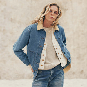 Women's 11-oz. denim barn coat par Filson | Light indigo (Blue)