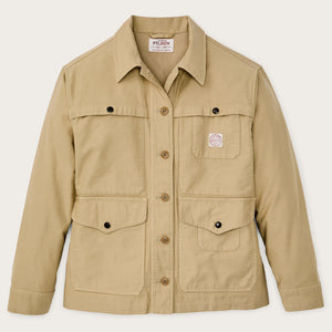 Women's reverse sateen cruiser jacket par Filson | Antique khaki (Yellow)