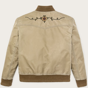 Women's western satin jacket par Filson | Silver sage (Beige)